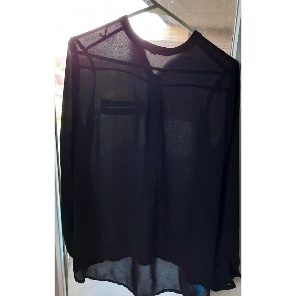Black sheer blouse- 3/25